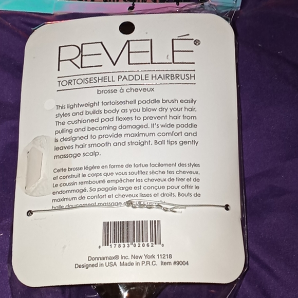 REVELÉ TORTOISESHELL PADDLE HAIRBRUSH - Picture 6 of 6